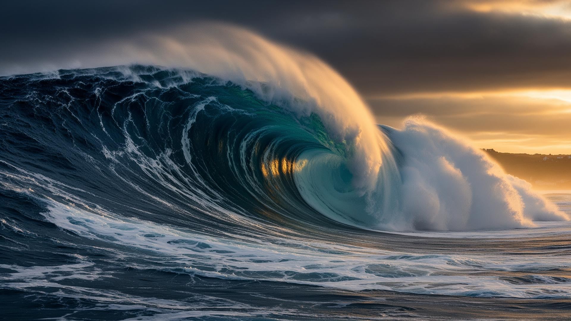 Wave at Praia do Norte
